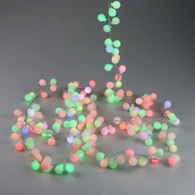 LED Kugel-Lichterkette, bunt, Länge ca. 3 Meter
