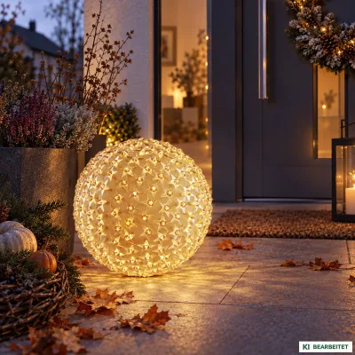 LED Kugel Sterne, 610 LEDs, warmweiß, Ø 45 cm