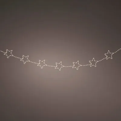 LED Micro Sternenkette, 150 warmweiße LEDs, Länge ca. 215 cm