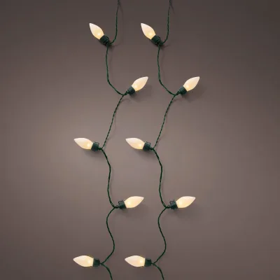 LED-Partylichterkette, 100 softgoldene LEDs, Länge ca. 19,80 m