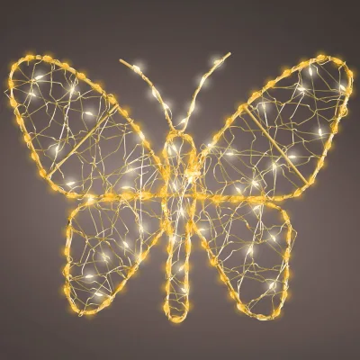LED-Schmetterling, 155 LEDs, ca. L 28 x H 23 cm