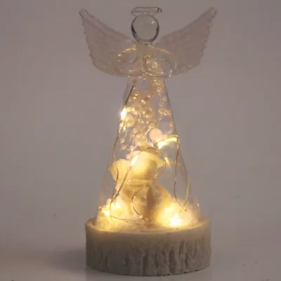 LED Schneekugel 'Engel', ca. Ø 8 x H 20,5 cm