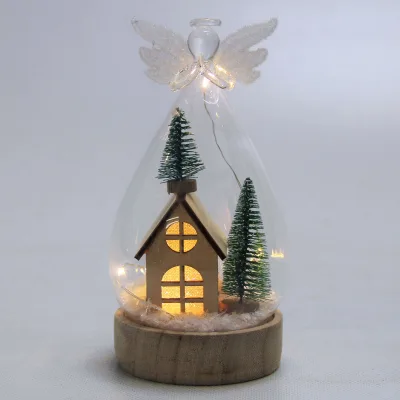 LED Schneekugel 'Engel', warmweiß, ca. Ø 9 x H 22 cm