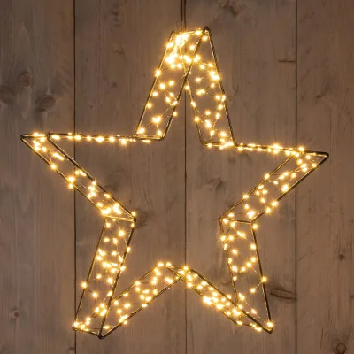 LED Stern 3D, 300 LEDs, klassisch warm, Ø ca. 36 cm