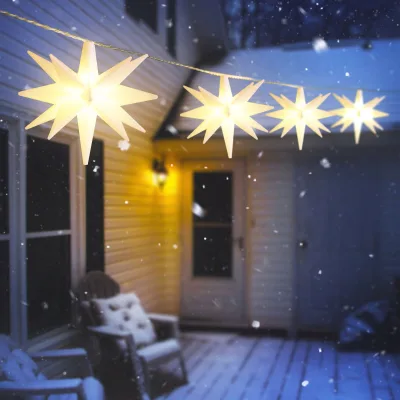 LED-Sternenkette, warmweiß, Länge ca. 11,75 m