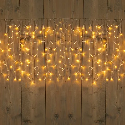 LED Vorhang 'Icicle', warmweiß, 1000 LEDs, ca. L 500 x H 50 cm