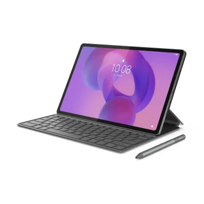 Lenovo Idea Tab Plus + Stift + Tastatur, Luna Grey, 12,1 Zoll, 2.5K, MediaTek Dimensity 6400, 8 GB, 128 GB (ZAG70995DE, IPS, 90 Hz, Android 15)