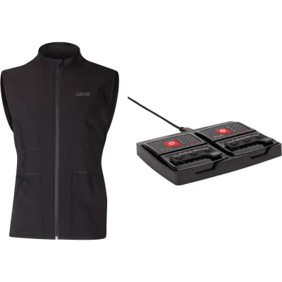 Lenz Heat Vest 1.0 + rcB 1400 Akku-Set, Herren, schwarz