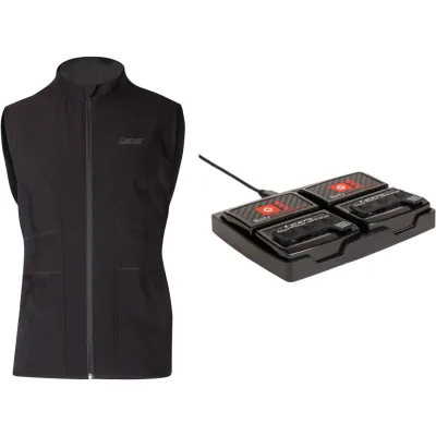 Lenz Heat Vest 1.0 + rcB 2000 Akku-Set, Herren, schwarz