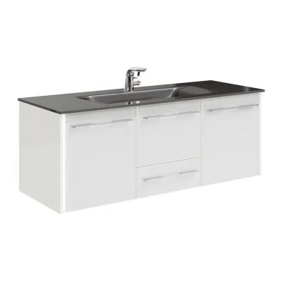 Leonardo Living Waschtischkombi Leonardo 116 Grau,