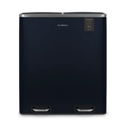 Les Collectors N°908 Mülleimer, Mülleimer, 2 Körbe, 30 l, Schwarz (30 l, Dunkelblau)