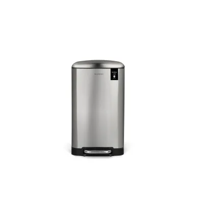 Les Collectors Tret-Mülleimer N°875 / Edelstahl/Silber, 40 L/rechteckig und praktisch, Metall