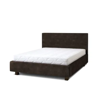 Letti Moderni Polsterbett Dunkelbraun 180x200 cm