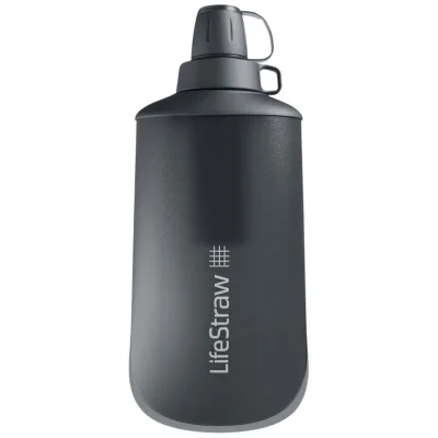 LifeStraw Peak Series Collabsible Squeeze Bottle, 650ml, dunkelgrau