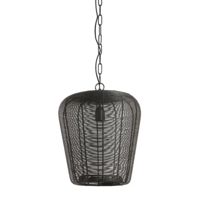 Light & Living Hängeleuchte Adeta Schwarz 31x37x31 cm