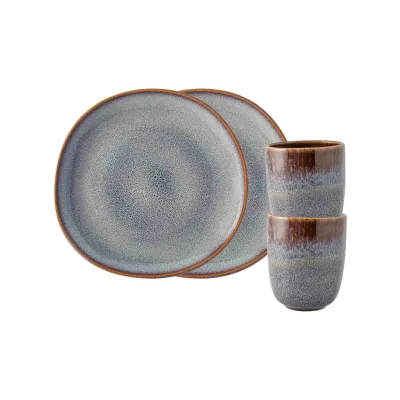 like. by Villeroy & Boch Frühstücks-Set Lave 4-tlg.
