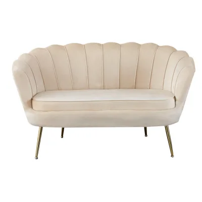Livetastic 2-Sitzer-Sofa Beige 136x78x77 cm