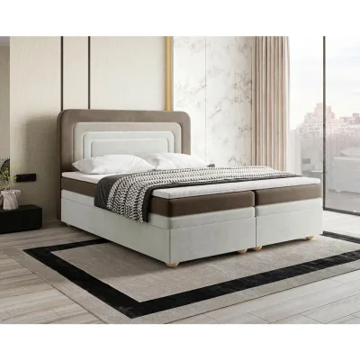 Livetastic Boxbett Braun, Beige 160x200 cm