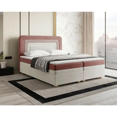 Livetastic Boxbett Creme, Rosa, Beere 180x200 cm