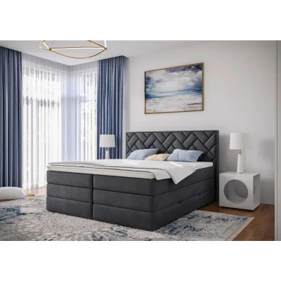 Livetastic Boxspringbett Anthrazit 160x200 cm