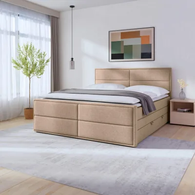 Livetastic Boxspringbett Natur 180x200 cm