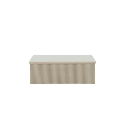 Livetastic Couchtisch Beige 90x30x90 cm