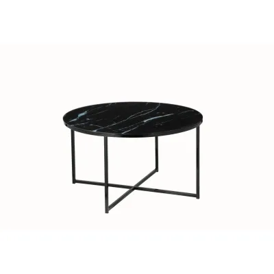 Livetastic Couchtisch Schwarz 80x45x80 cm