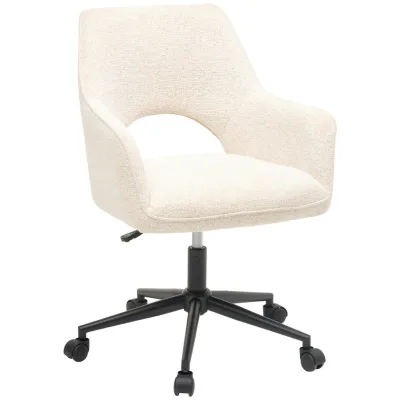 Livetastic Drehstuhl Schwarz, Beige 59x83-90x61.5 cm