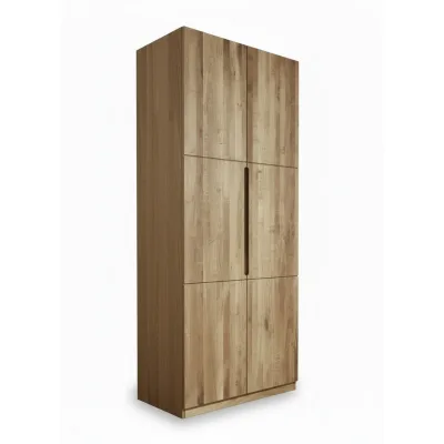 Livetastic Drehtürenschrank Wildeiche 102x223x62 cm