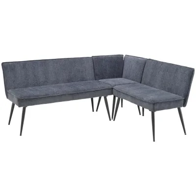 Livetastic Eckbank Grau 195x157 cm