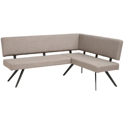 Livetastic Eckbank Hellgrau 190x150 cm