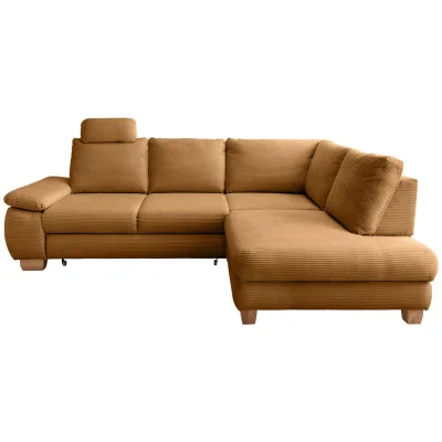 Livetastic Eckschlafsofa Gold 261x206 cm