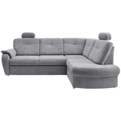 Livetastic Eckschlafsofa Silber 264x180 cm