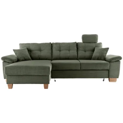 Livetastic Ecksofa Dunkelgrün 270x176 cm