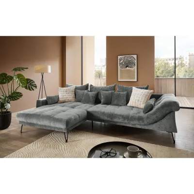 Livetastic Ecksofa Garda Anthrazit 310x192 cm