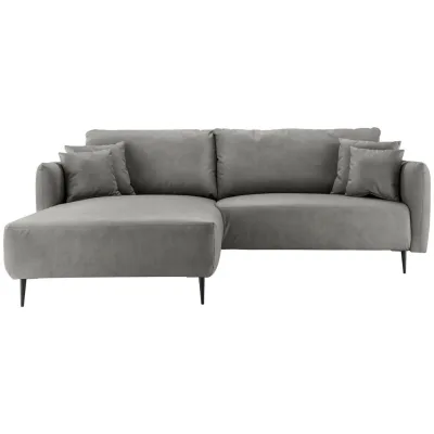 Livetastic Ecksofa Grau 264-302x178 cm