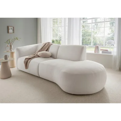 Livetastic Ecksofa Jesi Beige 238x107 cm