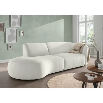 Livetastic Ecksofa Jesi Weiß 238x107 cm