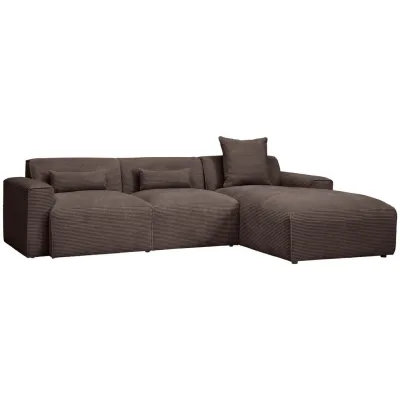 Livetastic Ecksofa Mokka 303x196 cm