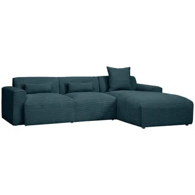 Livetastic Ecksofa Petrol 303x196 cm