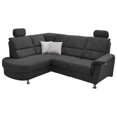 Livetastic Ecksofa Schwarz 231x184 cm