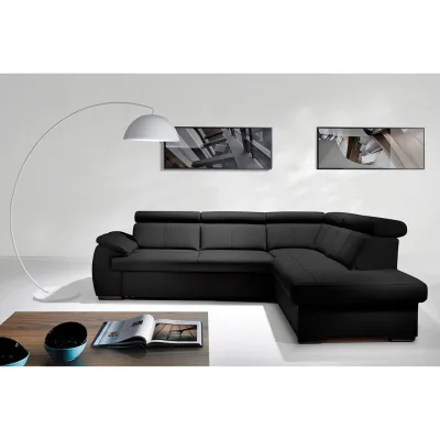 Livetastic Ecksofa Schwarz 265x211 cm
