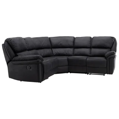 Livetastic Ecksofa Schwarz 338x338 cm