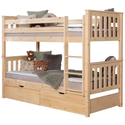 Livetastic Etagenbett Ticaa 930525 Sammy Natur 90x200 cm