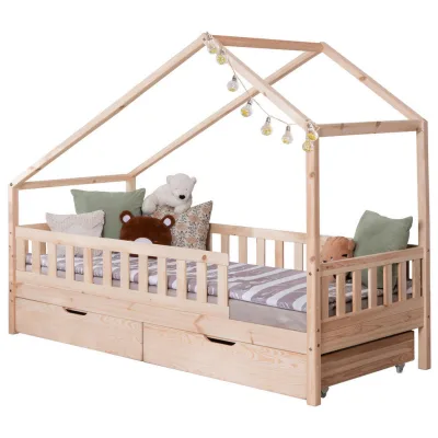 Livetastic Hausbett Natur 140x200 cm