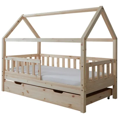 Livetastic Hausbett Natur 80x160 cm