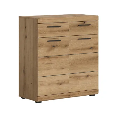 Livetastic Kommode Eiche dunkel 90x96x37 cm