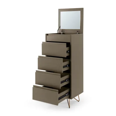 Livetastic Kommode Grau 45x110x40 cm