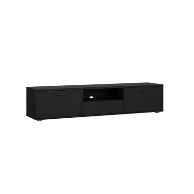 Livetastic Lowboard Schwarz 177.2x39.8x38.4 cm