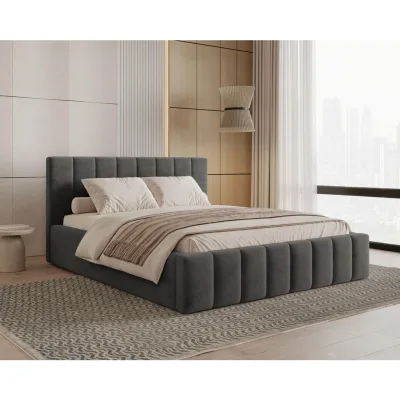 Livetastic Polsterbett Anthrazit 140x200 cm